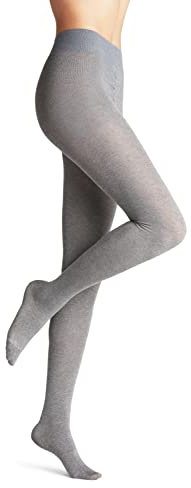 FALKE Family W Ti coton durable unis 1 paire, Collants Femme, Gris Greymix 3399, 40-42