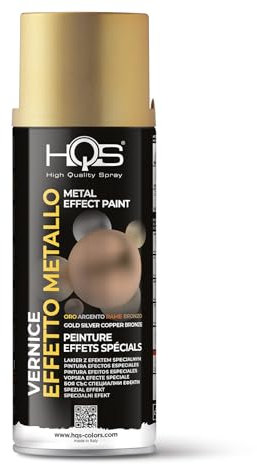 HQS Bombe aérosol de peinture Effets Speciales Decoratives, Or Riche