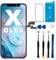 [Kein LCD] Ersatzdisplay für iPhone X OLED 5,8 Zoll (A1865 A1901 A1902), 3D-Touchscreen-Display-Digitalisierer-Reparatur-Set mit kompletten Reparaturwerkzeugen und Displayschutzfolie