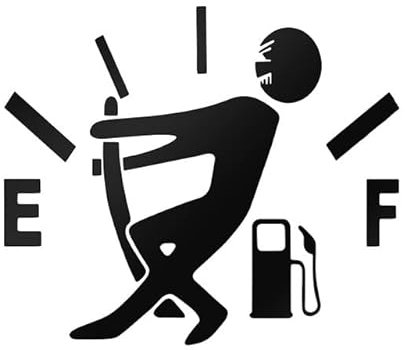 Autoaufkleber Tankdeckel Aufkleber Tuning Sticker Dapper Car 12.7x9.7 cm schwarz