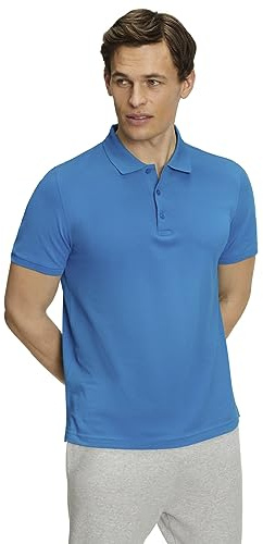 FALKE Herren Polohemd Basic Polo Shirt Piqué M Pl Baumwolle weich hautfreundlich bequem sehr leicht 1 Stück, Türkis Ocean 6836, XL
