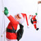 YUNSTK 60 cm Weihnachtsmann-Klettern auf Seilleiter, Innen- und Außenbereich, Weihnachtsmann-Dekorationen, Weihnachtsmann-Kletterleiter für Weihnachten, Festival, Party, Wand, Weihnachtsbaumschmuck