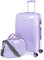 ITACA - Valise Cabine Enfant - Valise Enfant Fille - Valise Fille Garçon Rigide 4 roulettes - Bagage Cabine - Valise Enfants Résistant - Bagages Enfant Ultra Légère, Mauve