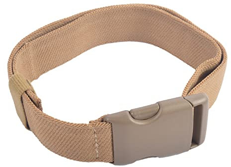 SAFARILAND Elastischer Beingurt, inkl. Schließe für Oberschenkelholster 1 Stück, 40 mm breit, bis: 85 cm Oberschenkelfumfang (Braun (Coyote))