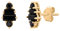NOELANI Ohrstecker 925 Sterling Silber Damen Ohrschmuck, mit Zirkonia synth., 1 cm, Gold, Kommt in Schmuck Geschenk Box, 2034659
