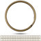 Schlüsselringe Set, Ø 30 mm Durchmesser, 48 Stück, aus gehärtetem Metall, in Bronze, Metall Ringe Schlüsselanhänger, Schlüssel Organisation Autoschlüssel, Haustürschlüssel, Spaltringe O Ring DIY Kit