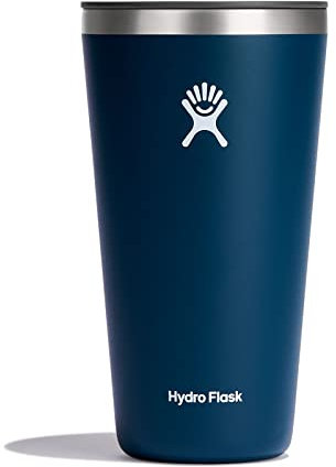 Hydro Flask Gobelet réutilisable en acier inoxydable de 800 ml Indigo – Isolation sous vide, passe au lave-vaisselle, sans BPA, non toxique