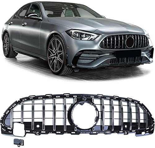 Sport Kühlergrill Schwarz Chrom für Mercedes C Klasse W206 S206 ab 21
