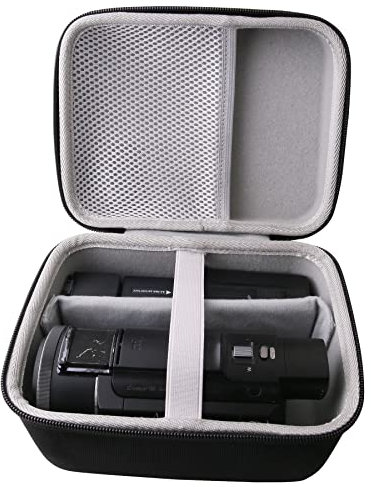WERJIA Hartschalen-Reiseetui, kompatibel mit Sony FDR-AX53 / FDR-AX43 / Panasonic HC-V785 / HC-V770 Videokamera-Camcorder, Groß, Kompatibel mit Reisen