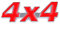 4x4 Emblem Aufkleber Auto Side Fender Heck Kofferraum Emblem Abzeichen Aufkleber (rot)