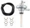 MCHNIC Unterdruck Benzinhahn Unterdruckhahn Tank Kraftstoffhahn für Peugeot Speedfight 1 2 3 4 Piaggio NRG Zip Base TPH Sfera 25 50 Roller und Yamaha Aerox MBK Nitro 50 Universal Roller