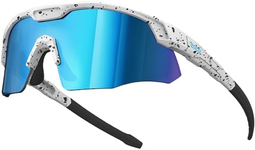 ER00 S598 Wrap-Around Radfahren Sonnenbrille, Laufen Golf Volleyball MTB Ski wandern Outdoor-Sportarten ANSI Z87.1