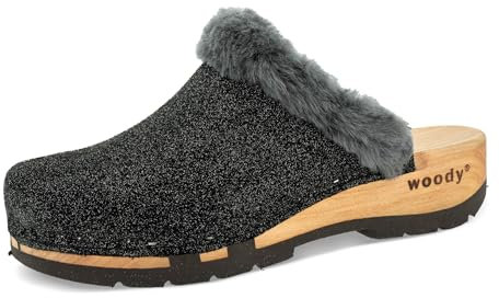 woody Damen Marie Clog, Argento, 41 EU