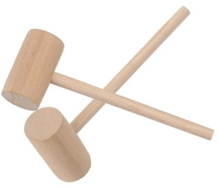 RORPOIR 12St Minihammer Kinder Hammer kinderhammer Decor Mini-Food-Spielzeug Hummerschlägel aus Holz kinderspielzeug Spielzeuge Schlaghammer Hammer Spielzeug kurzes Haar Holzhammer Schmuck