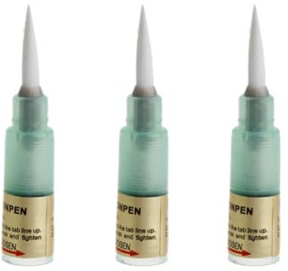 BON-102 Pinselspitze zum Löten, Flussmittelstift, nachfüllbar, transparentes Flussmittel, Kolophonium-Pinselspitze, Zubehör für Leiterplatten-Löten und Wartung, 3 Stück