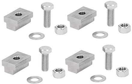 Kit De Fixation pour Rail De Lit De Camionnette en Acier Inoxydable 4 Pièces Écrous À Fente Vis De Remplacement pour Remorque Pick Up Compatible