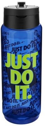 Nike Unisex – Erwachsene TR Renew Recharge Straw Bottle 24oz Trinkflasche, Game royal/black/volt, 709ml