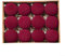 Sleek Design Velvet Christmas Balls A Stunning Collection of 24 Baubles Perfectly Suited for Your Tree (Red wine)