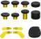 KD.FLY 13 in 1 Metal Thumbstick Kit for Xbox One Elite Series 2, Xbox Elite Controller Replacement Parts, Gaming Accessory with 6 Metal Swap Joysticks, 2 D-pads, 4 Paddles with Storage Bag, Black&Gold