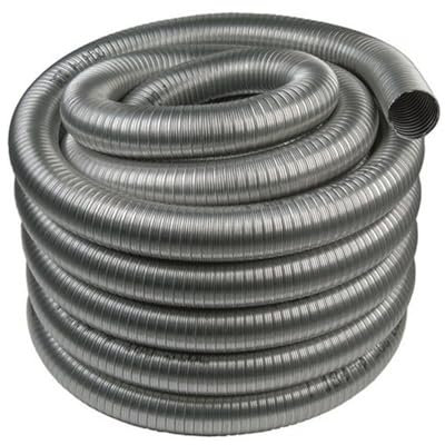 ALLINOX Tubo Flessibile 3 MTL In Acciaio INOX AISI 316 Per Canna Fumaria Modulo Corrugato Regolabile Per Camino o Stufa Alte Temperature MADE IN ITALY (DN 150)