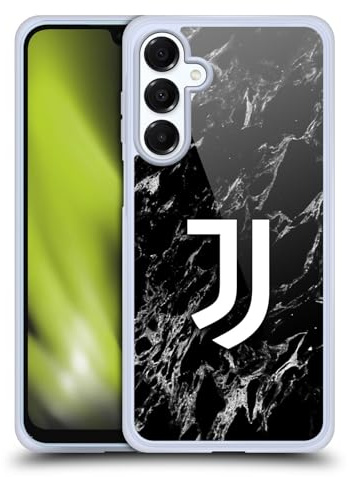 Head Case Designs Licenza Ufficiale Juventus Football Club Nero Marmoreo Custodia in Gel [Protezione di Grado Militare] Compatibile con Samsung Galaxy A16 5G E Compatibile con MagSafe