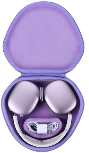 Peyyargo Dura Funda Protectora Compatible con Apple AirPods MAX Auriculares (Púrpura)