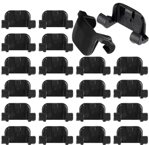 Geelin 20 Pcs Hinge Angle Restriction Clip Black 86 Degree Opening Cabinet Restrictor Clips for Doors