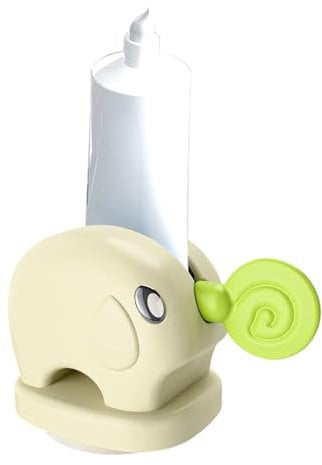 Toothpaste Tube Squeezer - Elephant Design Manual Roller | Reusable Toothpaste Holder with Handles, Cream Dispenser Pump Stand, Ideal for Saving Toothpaste