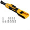 Jotekonoby 3/8 Inch Cordless Electric Ratchet Wrench, 18V Brushless Motor 92 Ft-Lbs Variable Speed LED Light with Socket Set(Yellow)