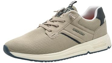 MARCO TOZZI Herren Sneaker Wechselfußbett leicht Flexible Laufsohle elastische Schnürung Modern