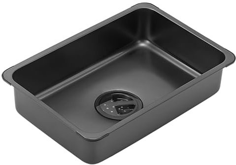 Lavandino multifunzione da esterno in acciaio inox con cestello di scarico, compatto e portatile, per piatti, verdure e acqua, per campeggio ed escursionismo