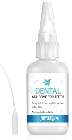 Pegamento Dental, Pegamento de Dientes Fuerte, Secado Rápido, 50g