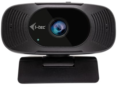 i-tec Solomon 300 Webcam 4K mit Weiter 92°-Sichtwinkel für Meetings und Präsentationen, Fester Fokus, Automatische Bildoptimierung und Integrierte Datenschutzabdeckung