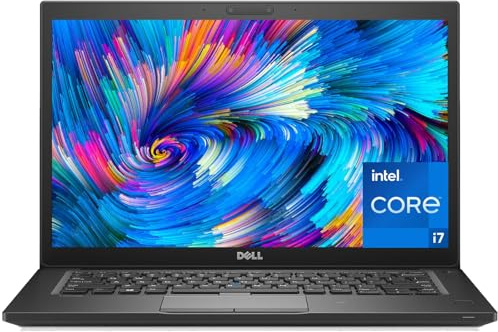 Dell Latitude 7480 Laptop Business, Intel Core i7-7600U, 14 pollici FHD (1920x1080), 8 GB RAM, 256 GB SSD, Tastiera US QWERTY, Windows 11 Pro (Ricondizionato)