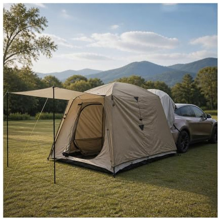 AALXF Auto Heckklappenzelt für Alfa Romeo Spider (939 2007-2011), SUV Kofferraum Erweiterung, Outdoor Camping Sonnensegel, Heckzelt Schutzdach, Reise Zubehör für Camper