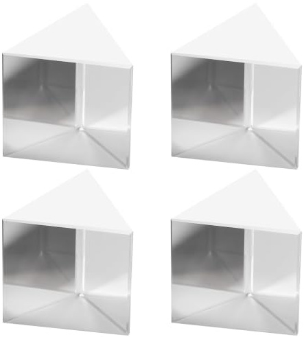 DIYEAH 4 Stück optische Strahlteilerprismen, Würfelglas für wissenschaftliche Labore, 25 mm | Spektrumbrechungsdarstellung, Kristallmaterial, Unterrichtsdemonstration, optisches Experiment, Physik-Bastelprojekt