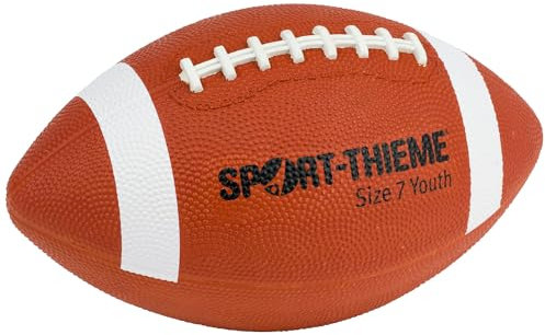 Sport-Thieme Football American | Ideal für Schulsport, Freizeit und Vereinstraining | Verschiedene Größen erhältlich | Braun | Für Aufwärm- und Wettkampfspiele
