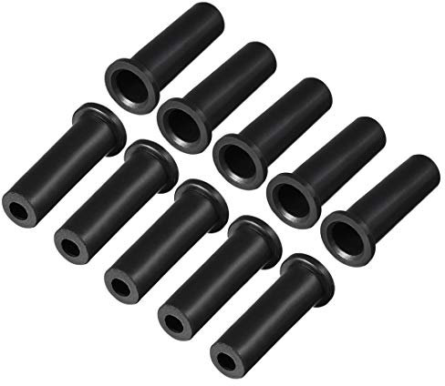 sourcingmap 10pcs 10-6mm PVC Strain Relief Cord Boot Protector 39mm for Power Tool Black