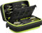 Casemaster Plazma Pro Dart-Etui mit Handyfach, für Stahlspitzen und Softspitze, Schwarz, Unisex-Erwachsene, Plazma Pro Black with Yellow Trim Dart Case and Phone Pocket, gelb