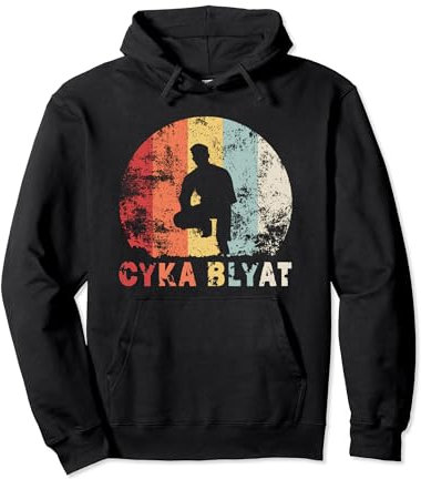 Cyka Blyat Russland Gopnik Retro Gamer Meme Russen Russia Pullover Hoodie
