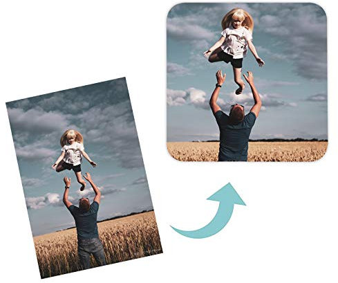 RUIXIA Kühlschrankmagnete Personalisierter Kühlschrank Magnet-Plättchen mit Foto Aufkleber Sticker, DIY Kreativ Wasserdicht Kühlschrank Möbel Dekoration für Küche, Zuhause, Klassenzimmer, Whiteboard