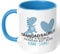 Mugged Off Grandad Gifts Blue Grandadsaurus 11oz Mug Lovely Present for Grandad