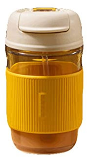 Coupe d'eau en verre simple,bouteille d'eau de paille,bouteille d'eau à grande capacité et bouteille d'eau anti-baisse,bouteille d'eau extérieure de sport,bouteille d'eau de paille ouverte à un bouton