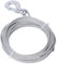 BOROCO Cable de cabrestante 4 mm x 12 m cable 2000 LBS fuerza acero inoxidable galvanizado reemplazo