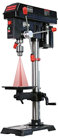 BUCKTOOL 12 INCH 6.2A Professional Bench Drill Press, 3/4HP Powerful Benchtop Drill Press, Variable Speed Drill Press with IIIA Laser and Work Light