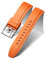 BINLUN Bracelets de Montre en Silicone à Libération Rapide 18mm 19mm 20mm 21mm 22mm 24mm Sport Remplacement Bracelets pour Montres Connectées en Caoutchouc pour Homme et Femme (22mm, Orange)