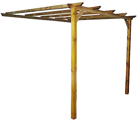 1PZ GAZEBO ADDOSSATA IN LEGNO mt 3 x 2,8 - h. 2,5