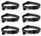 Hepplly 6-Pack Katzenhalsbänder Quick Release Reflective Kitten Halsband mit Glocke (Schwarz)