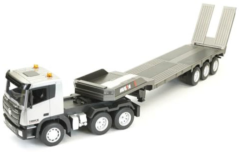 HuiNa CY1318 2.4G 9CH RC Plateform REMORQUE 1:24 Low Loader, Argent