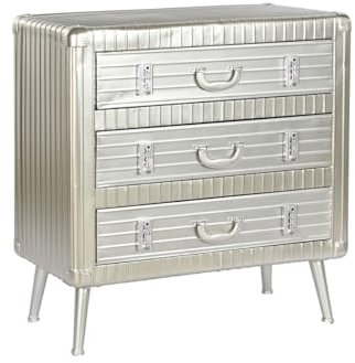 Home ESPRIT Kommode Silber Metall MDF Vintage 80 x 39 x 82 cm